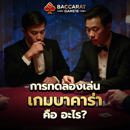 การทดลองเล่นบาคาร่า คือ อะไร